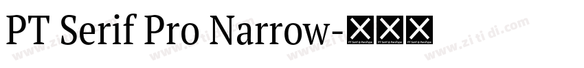 PT Serif Pro Narrow字体转换